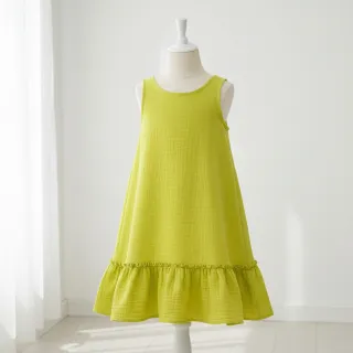 Double gauze/muslin neon yellow