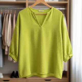 Double gauze/muslin neon yellow