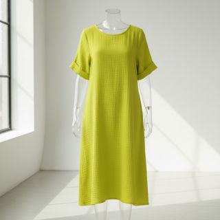 Double gauze/muslin neon yellow