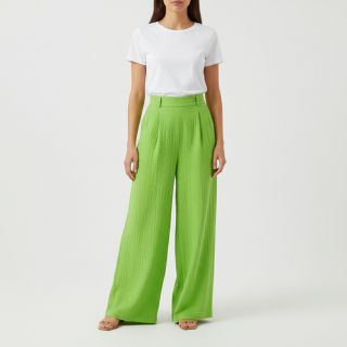 Double gauze/muslin neon lime