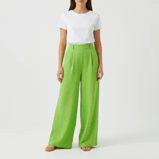 Double gauze/muslin neon lime