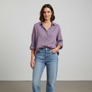 Double gauze/muslin lavender