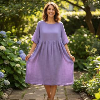 Double gauze/muslin lavender