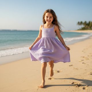 Double gauze/muslin bright violet