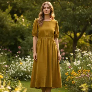 Double gauze/muslin gold