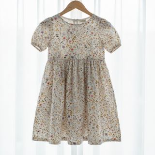 Double gauze/muslin Lovely meadow white