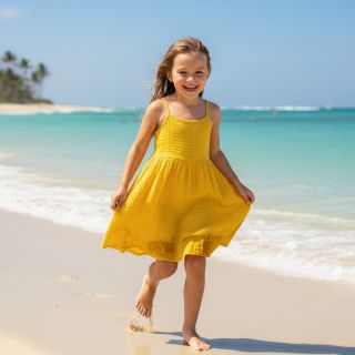 Double gauze/muslin lemon