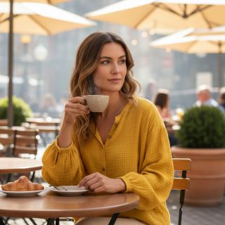 Double gauze/muslin lemon