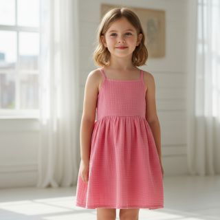 Double gauze/muslin pink