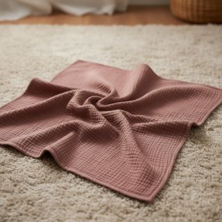 Double gauze/muslin old blush ORGANIC