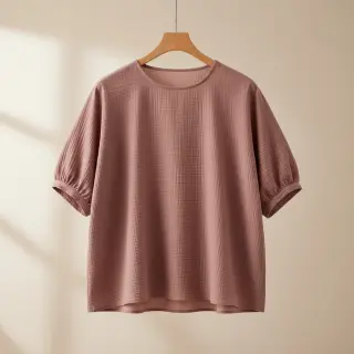 Double gauze/muslin old blush ORGANIC