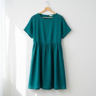 Double gauze/muslin dark cyan