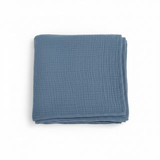 Double gauze/muslin jeans blue