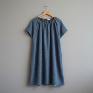 Double gauze/muslin jeans blue