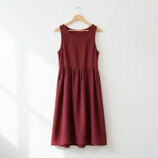Double gauze/muslin bordeaux