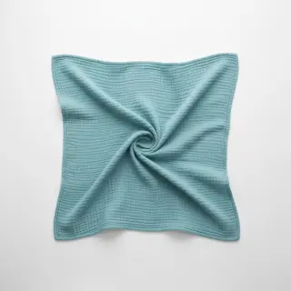 Double gauze/muslin blue shadow