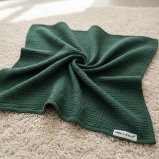 Double gauze/muslin old green