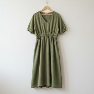 Double gauze/muslin moss green