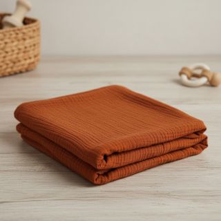 Double gauze/muslin rust