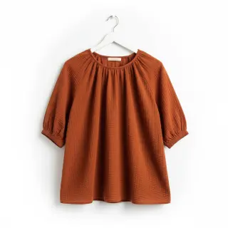 Double gauze/muslin rust
