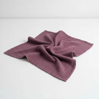 Double gauze/muslin purple