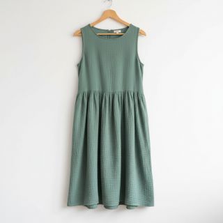 Double gauze/muslin green