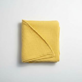 Double gauze/muslin soft yellow