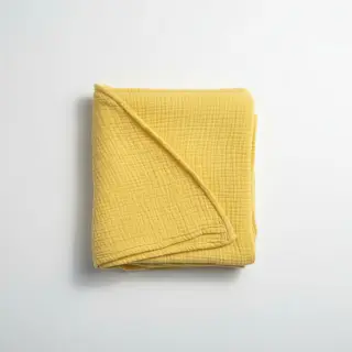 Double gauze/muslin soft yellow