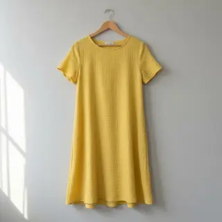 Double gauze/muslin soft yellow
