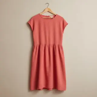 Double gauze/muslin coral