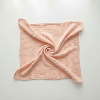 Double gauze/muslin light salmon ORGANIC