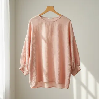 Double gauze/muslin light salmon ORGANIC