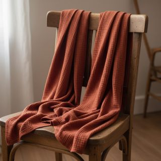 Double gauze/muslin terra ORGANIC