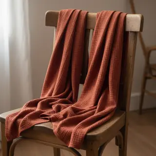 Double gauze/muslin terra ORGANIC