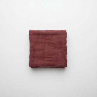 Double gauze/muslin rouge ORGANIC