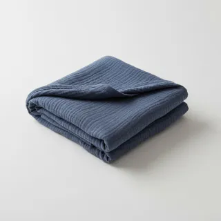 Double gauze/muslin jeans blue ORGANIC