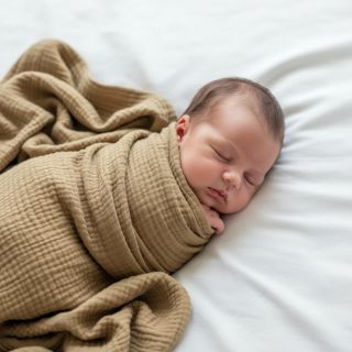 Double gauze/muslin beige ORGANIC