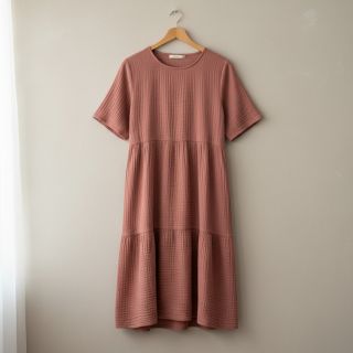 Double gauze/muslin mauve ORGANIC