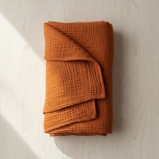 Double gauze/muslin rust ORGANIC