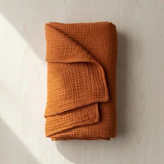 Double gauze/muslin rust ORGANIC