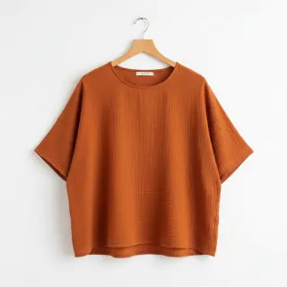 Double gauze/muslin rust ORGANIC