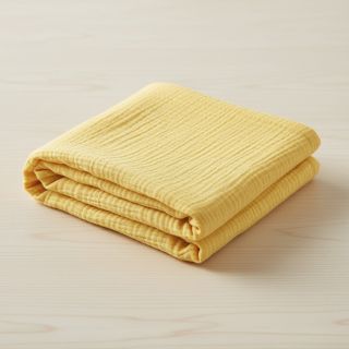 Double gauze/muslin soft yellow ORGANIC