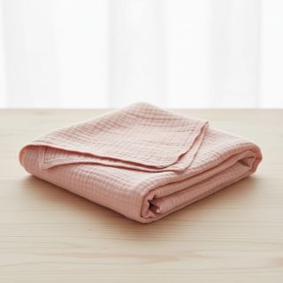 Double gauze/muslin light rose ORGANIC