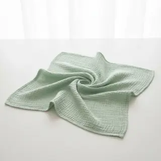 Double gauze/muslin mint ORGANIC