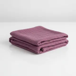 Double gauze/muslin purple ORGANIC