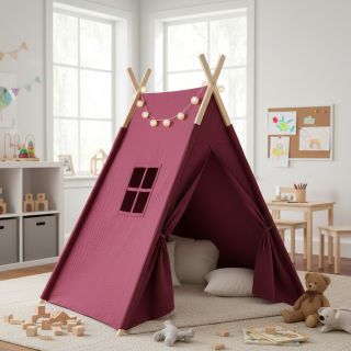 Double gauze/muslin berry ORGANIC