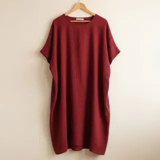 Double gauze/muslin bordeaux ORGANIC
