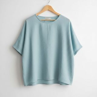 Double gauze/muslin teal ORGANIC