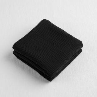 Double gauze/muslin black