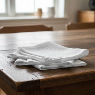 Double gauze/muslin white